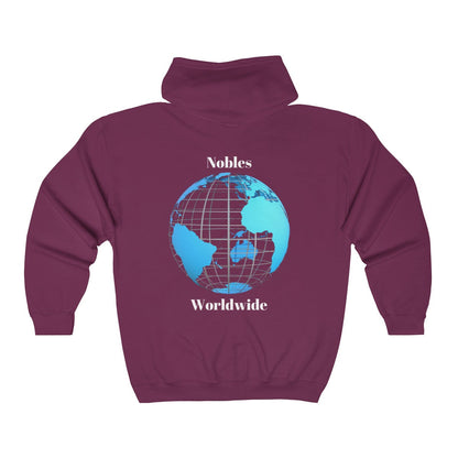 Nobles Worldwide Zip Up Hoodie